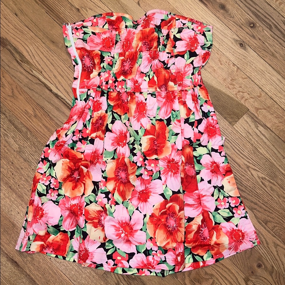 Annabelle Multicolor Floral Strapless Dress Size M - Picture 4 of 6